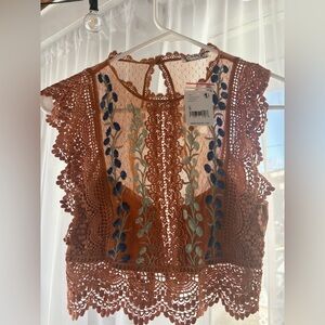 Free People lacy top